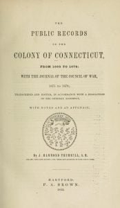 vol 2 - Public Records of the Colony of Connecticut