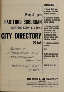 Hartford Connecticut Suburban Directory 1966